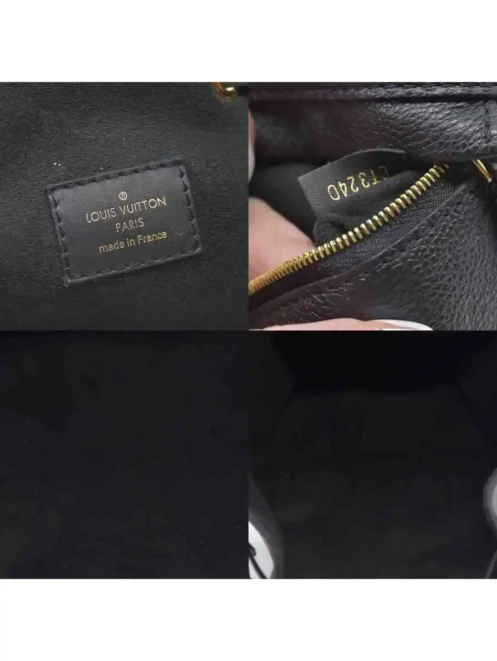 Louis Vuitton Black Montsouris Empreinte Noir Black 2020